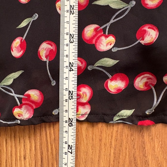 Collectif Black and Cherry Retro Flare Dress - Picture 11 of 12